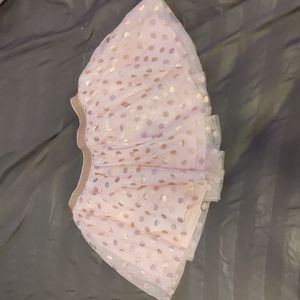 Disney girls pink and gold dotted skirt